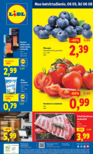 Lidl akcijos nuo ketvirtadienio