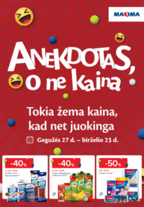 maxima anekdotas, o ne kaina 