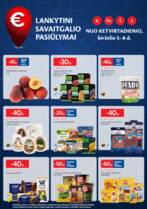 maxima savaitgalio akcijos